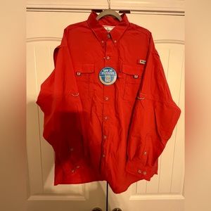 Men’s Columbia PFG long sleeve button down fishing shirt size XXL